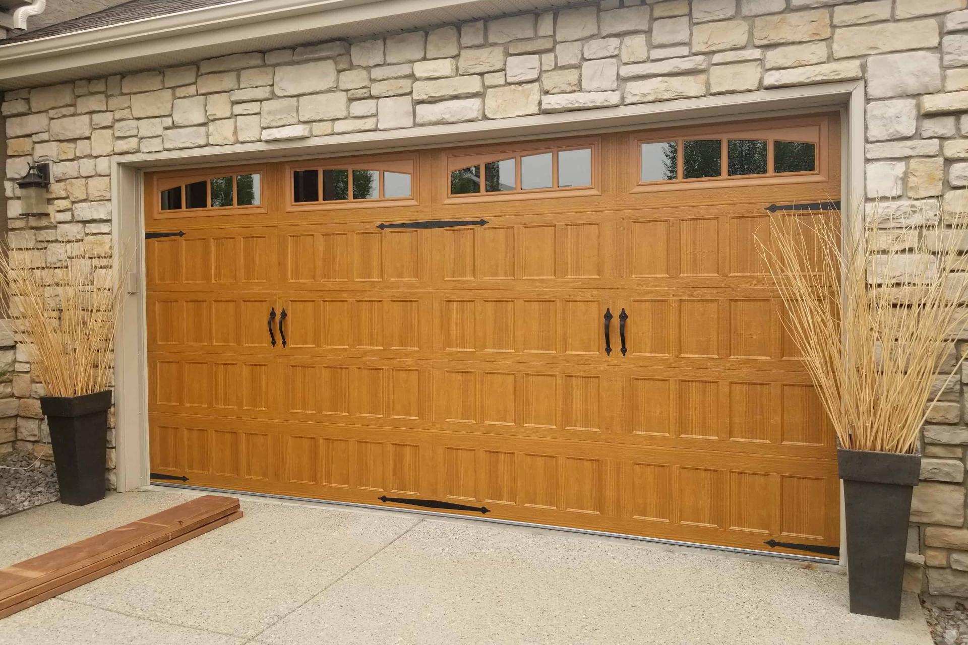 New Wood Garage Doors