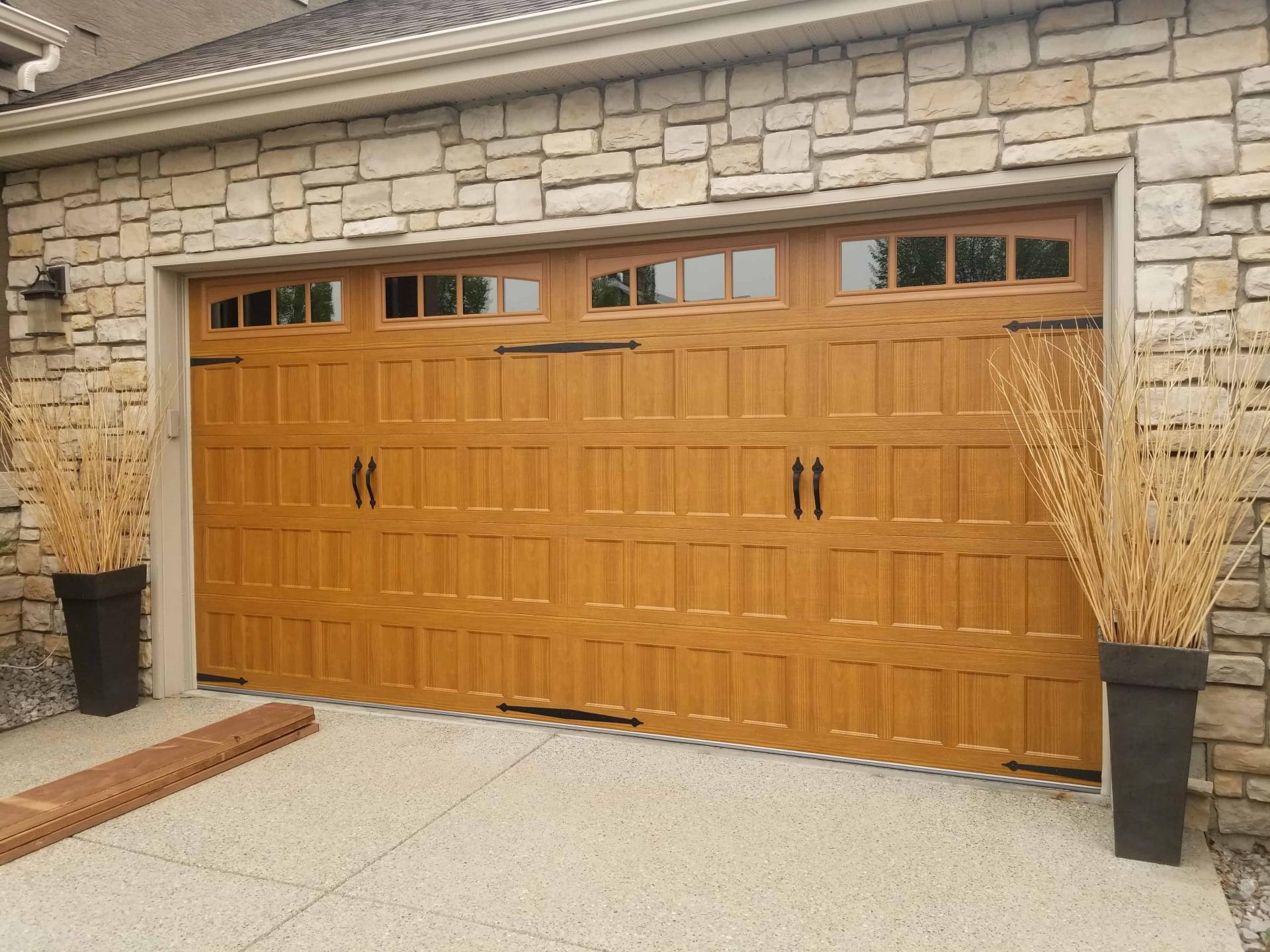 New Wood Garage Doors